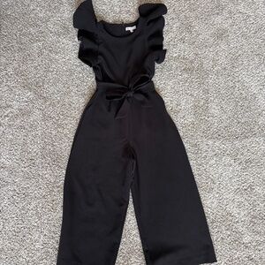 GB Girls Tie Front Tiered Ruffle Sleeve Jumpsuit size 10